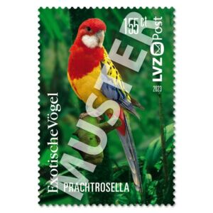 Briefmarke 1,55 € Exotische Vögel