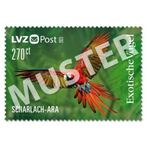Briefmarke 2,70 € Exotische Vögel