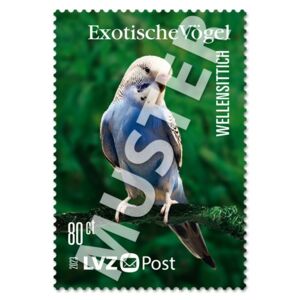 Briefmarke 0,80 € Exotische Vögel