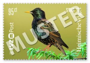 Briefmarke 0,95 € Heimische Vögel II 