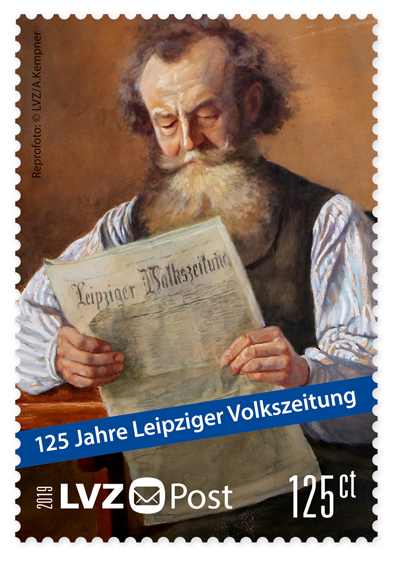 Sonderbriefmarke Zu 125 Jahre Leipziger Volkszeitung Lvz Post